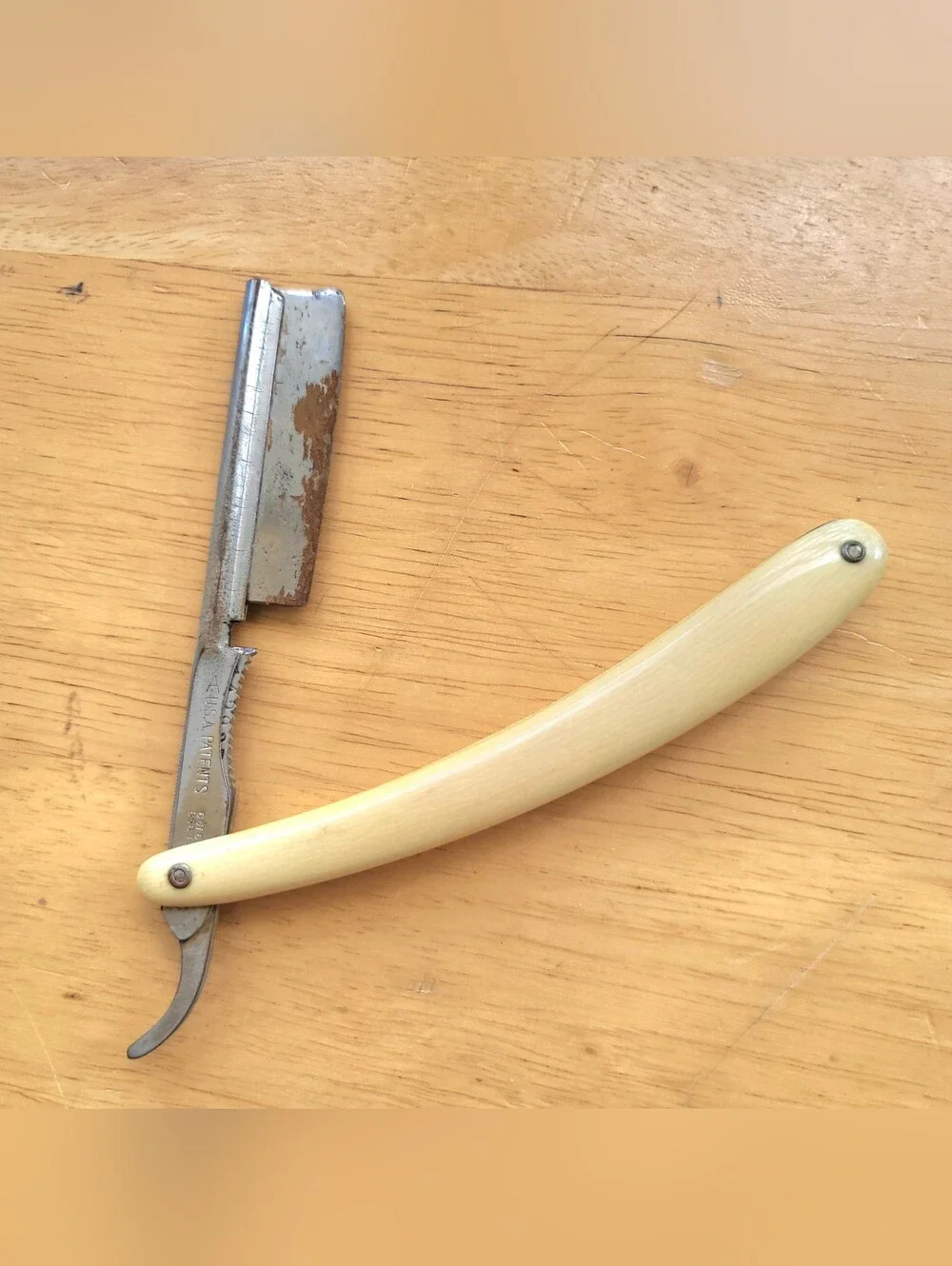 Antique Rare Curley's Ideal Safety Razor 1800's-1920's Straight Razor